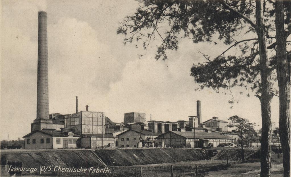 Pocztówka: Jaworzno o/s Chemische Fabrik, Zbiory Muzeum Miasta Jaworzna