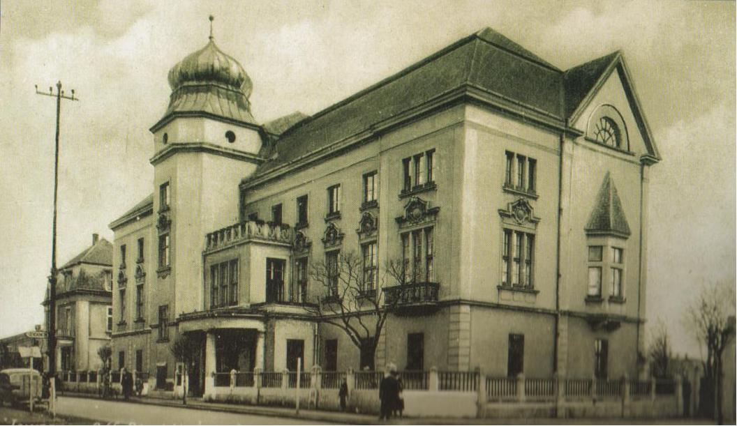 Pocztówka z siedzibą Jaworznickich Komunalnych Kopalń Węgla, lata 40. XX w. / Zbiory Muzeum Miasta Jaworzna