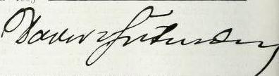 Autograf Dawida von Gutmanna, Zdjęcie z książki autorstwa Adolpha Kohut pt. Berühmte israelitische Männer und Frauen in der Kulturgeschichte der Menschheit: Lebens- und Charakterbilder aus Vergangenheit und Gegenwart ; ein Handbuch für Haus und Familie , mit zahlr. Porträts. Bd. 2, Leipzig 1901, s. 384, Universitätsbibliothek JCS Frankfurt am Main, 2010, s. 384.