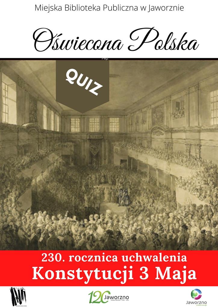 Oświecona Polska. 230. rocznica uchwalenia Konstytucji 3 Maja – quiz