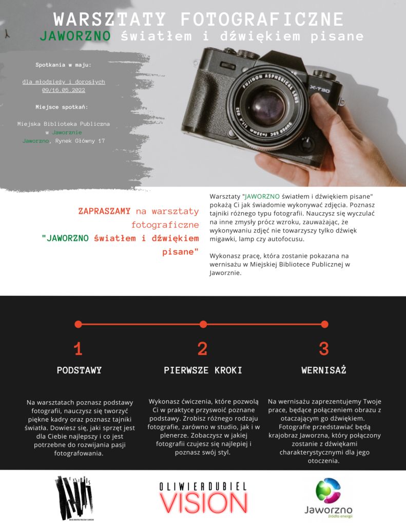 Jaworzno światłem i dźwiękiem pisane. Warsztaty fotograficzne