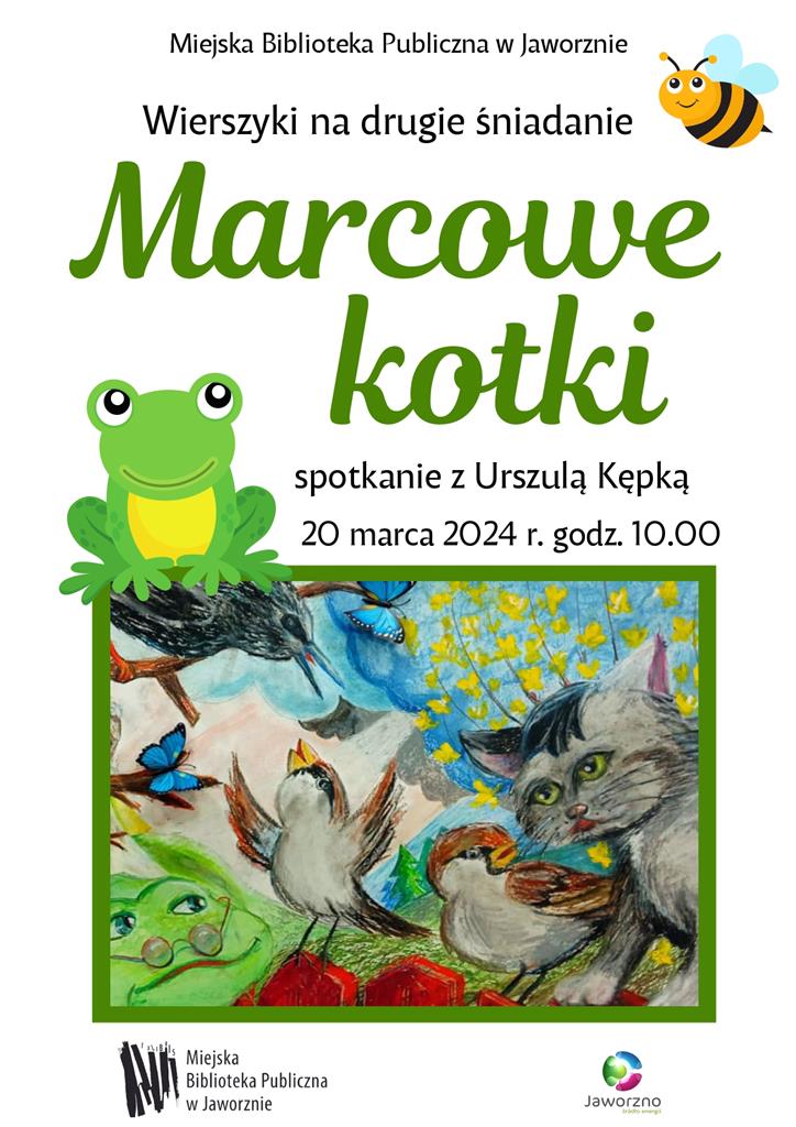 Marcowe kotki – spotkanie autorskie z Urszulą Kępką