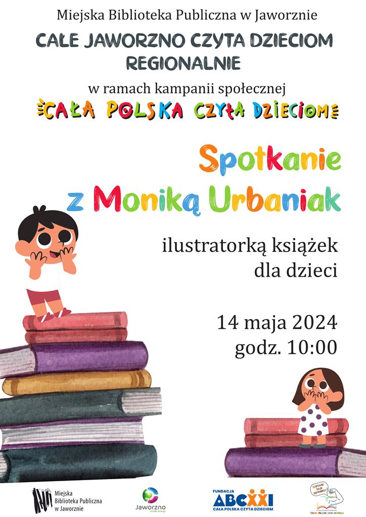 Całe Jaworzno czyta dzieciom – spotkanie z Moniką Urbaniak