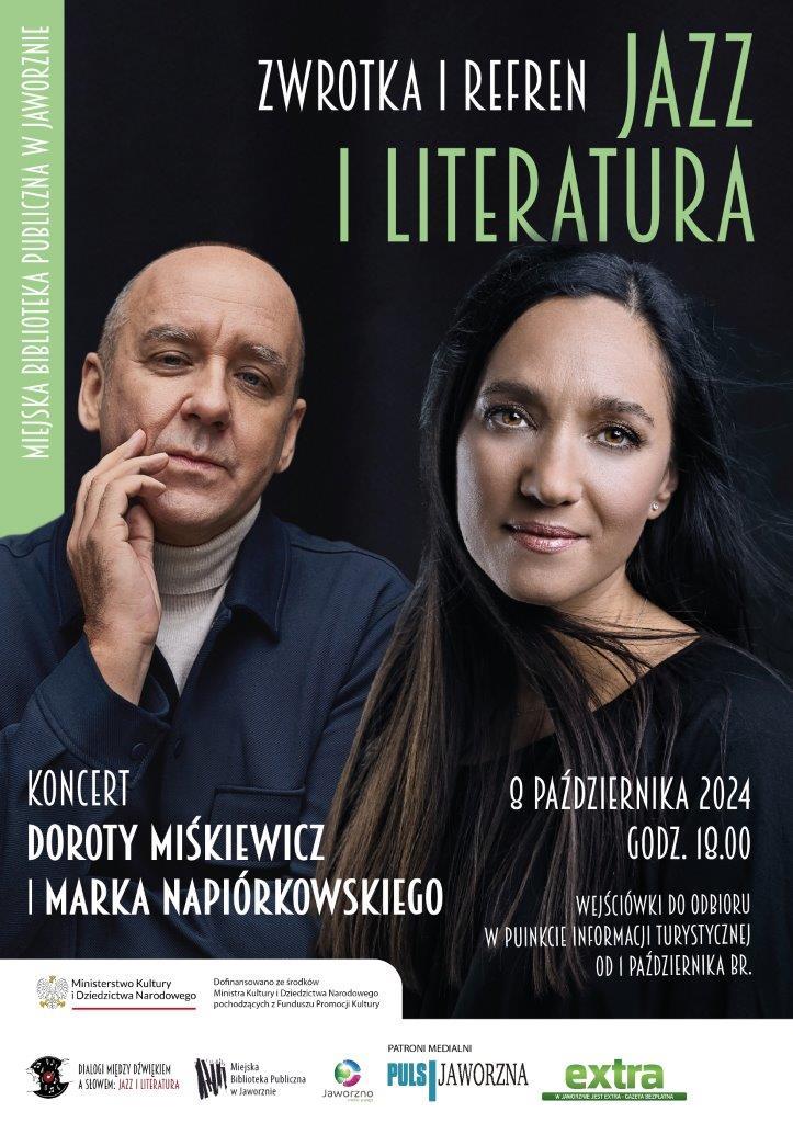 Jazz i literatura – koncert Doroty Miśkiewicz i Marka Napiórkowskiego