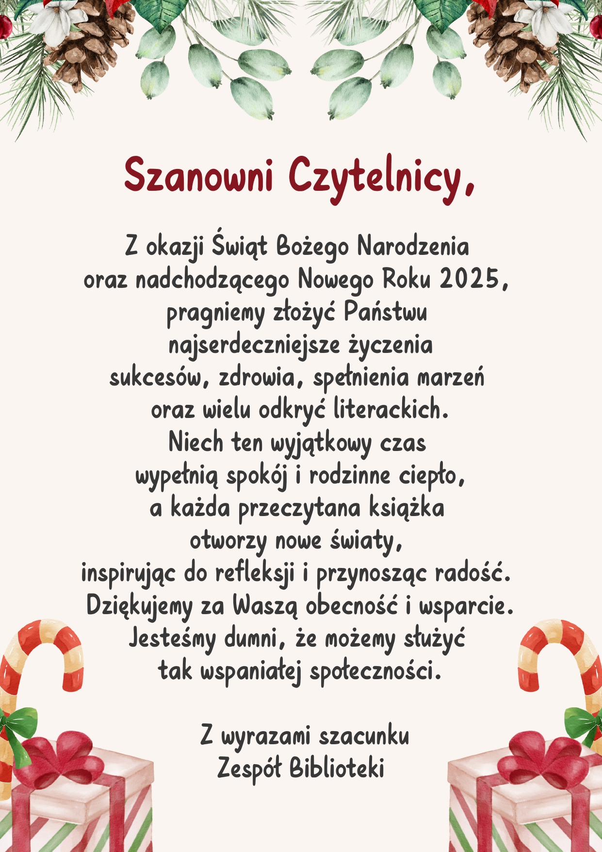 Świąteczne Życzenia Bożonarodzeniowe