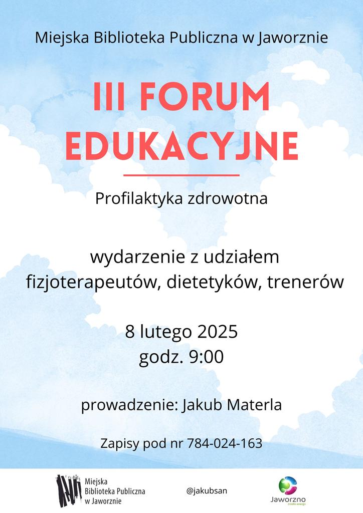 Profilaktyka zdrowotna – III Forum Edukacyjne